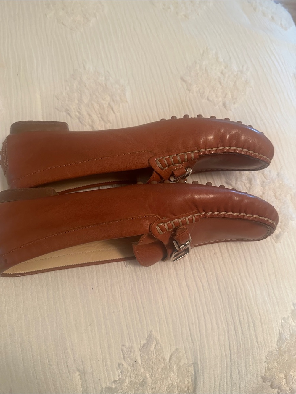 Ralph Lauren Collection Made in Italy Leather Woman’s Loafer/Contrast Stitching - Picture 6 of 11